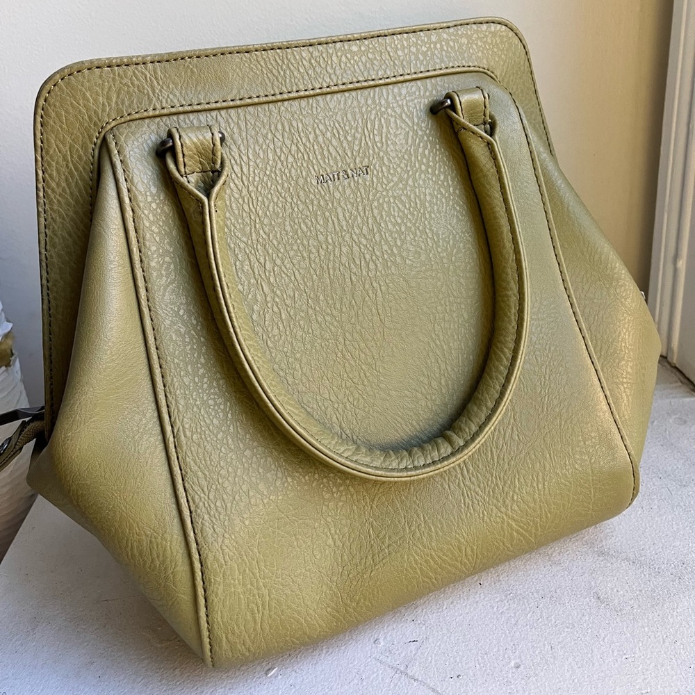 NEVER USED, perfect condition vegan leather bag.
